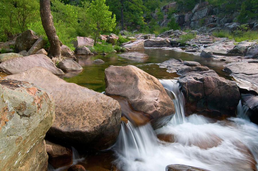 Waterfall Photograph - Castor River Shut-Ins by Steve Stuller