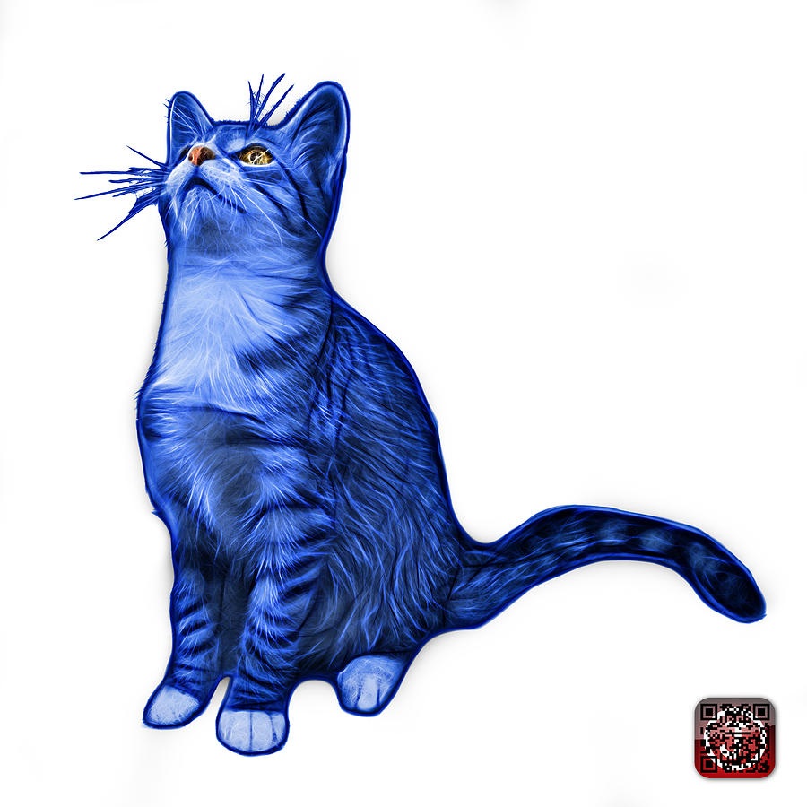 Cat Art - 3771 WB #1 Painting by James Ahn