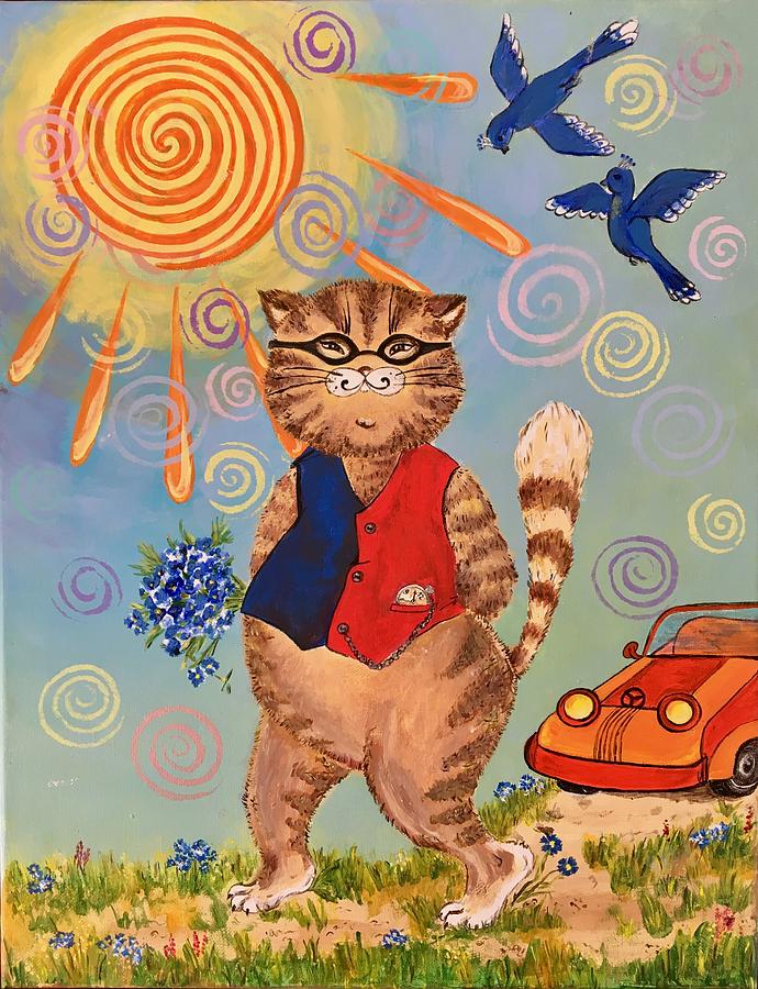 Cat #2 Painting by Ella Boughton