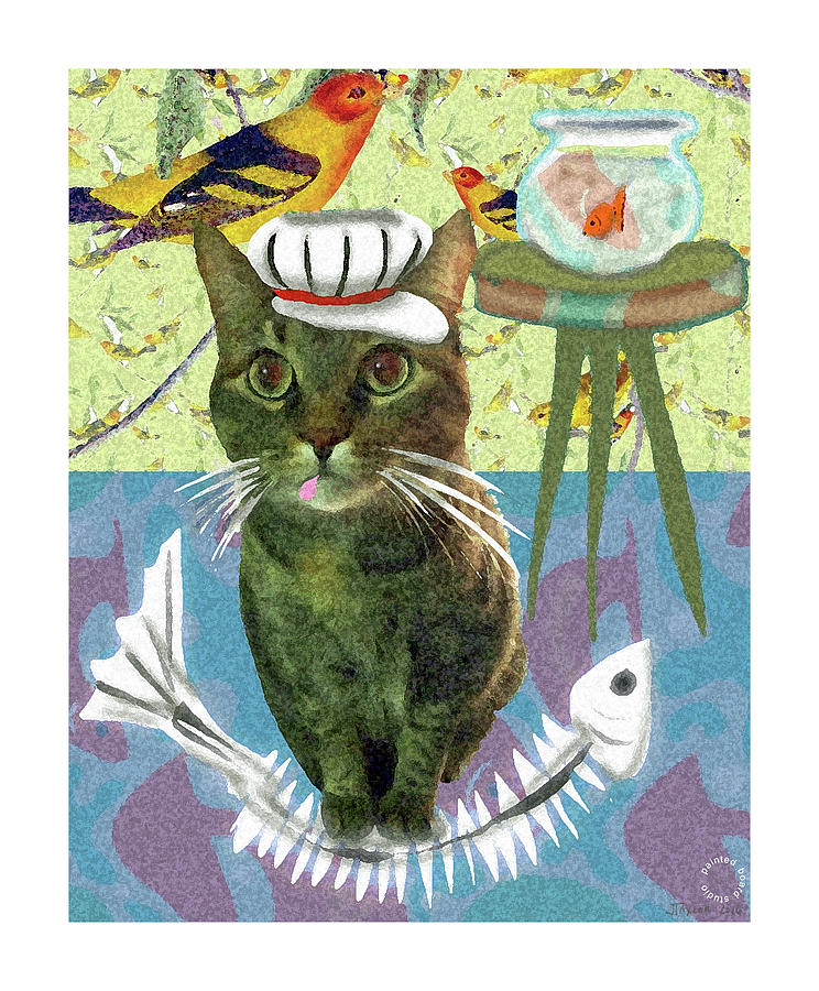 Cat Fish Digital Art by Jennifer Taylor - Fine Art America