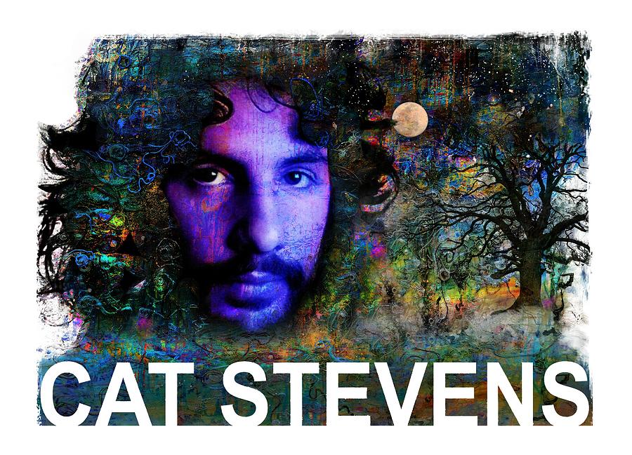 Cat Stevens Music Legend Painting by Mal Bray
