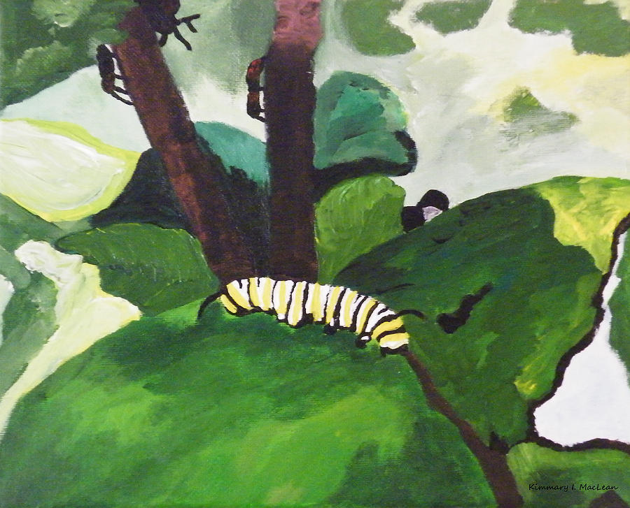 Caterpillar #1 Painting by Kimmary MacLean