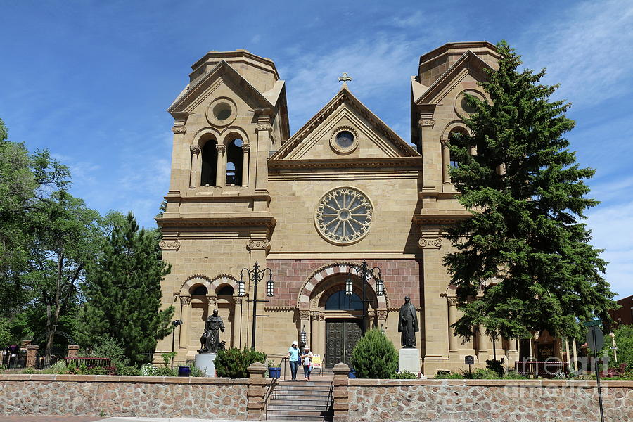 Architecture Photograph - Cathedral Basilica of St. Francis of Assisi Santa Fe #2 by Christiane Schulze Art And Photography