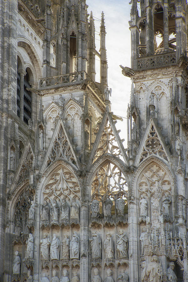Cathedral in Rouen France #1 Digital Art by Carol Ailles