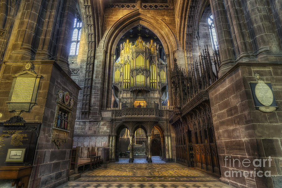 Architecture Photograph - Cathedral Organ #1 by Ian Mitchell