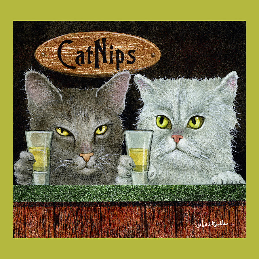 Catnips... #2 Painting by Will Bullas