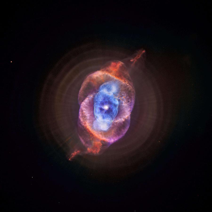 Cats Eye Nebula 2 #1 Painting by Celestial Images