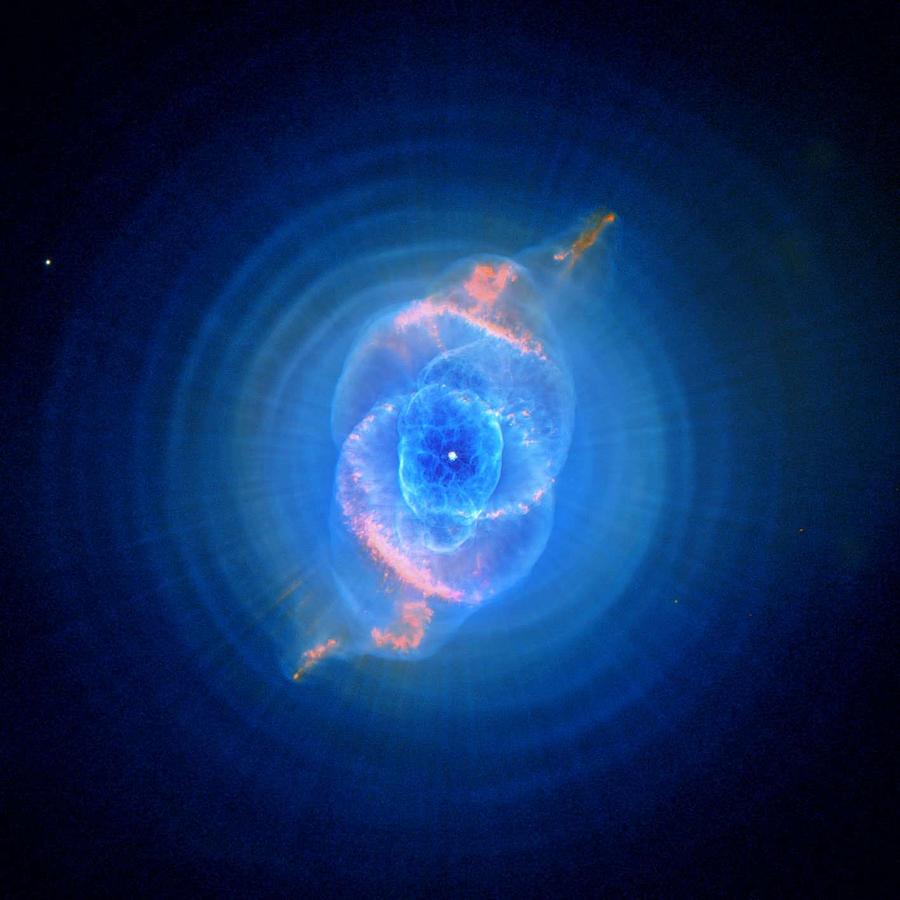 Cats Eye Nebula NGC 6543 #1 Painting by Celestial Images