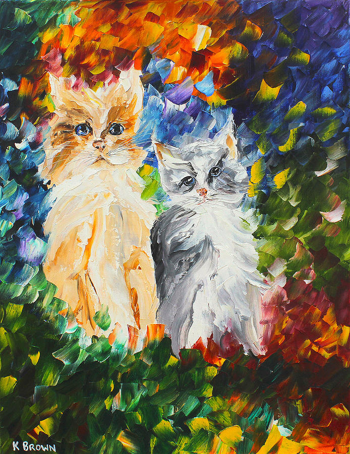Cats #1 Painting by Kevin Brown