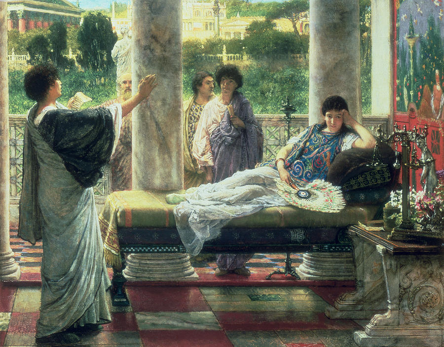 Catullus Painting - Catullus Reading his Poems by Lawrence Alma-Tadema