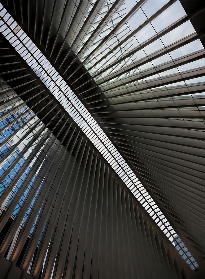 Ceiling of Occulus Building NYC #1 Photograph by Robert Ullmann