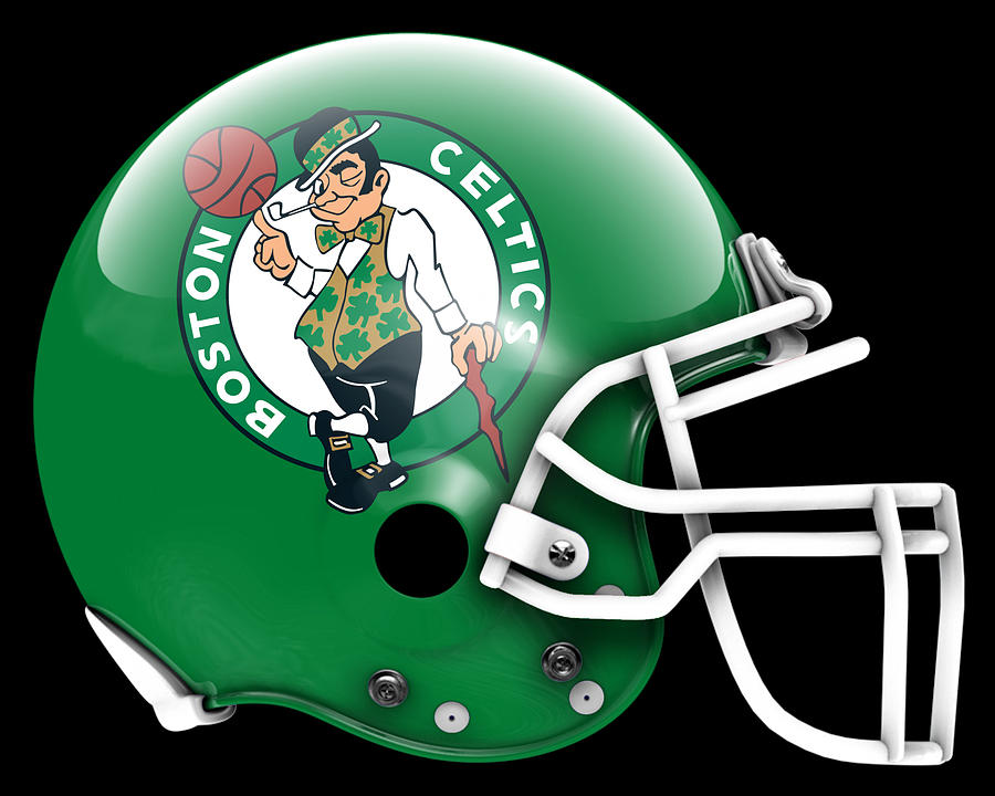 Celtica Painting - Celtics What If Its Football 1 by Joe Hamilton Celtica Painting - Celtics What If Its Football 1 by Joe Hamilton