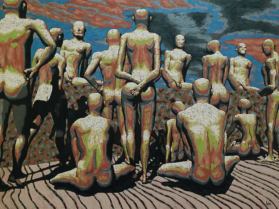 Oil Painting - Censorship Hypocrisy by Leo Mazzeo