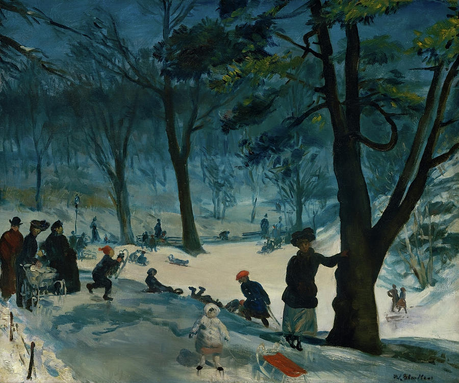 Central Park Winter #1 Painting by Mountain Dreams