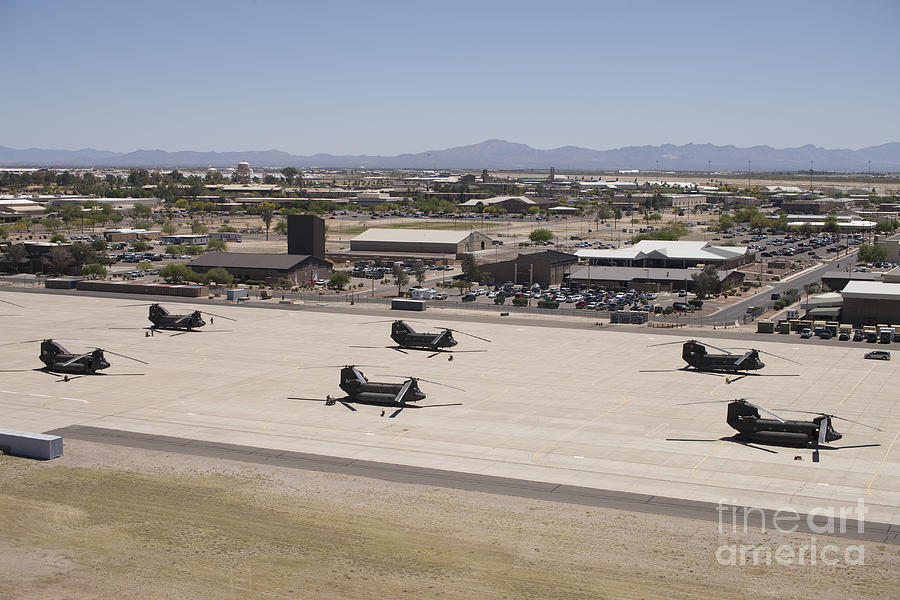Ch-47 Chinook Helicopters On The Flight #1 Photograph by Terry Moore
