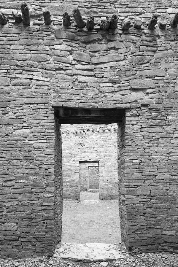 Chaco Culture National Historical Park Photograph - Chaco Canyon Doorways 1 #1 by Carl Amoth