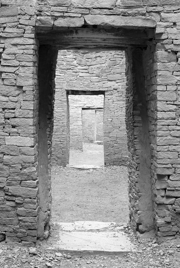Chaco Culture National Historical Park Photograph - Chaco Canyon Doorways 3 #1 by Carl Amoth