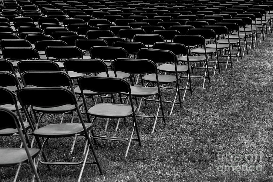 Chair Pattern Empty Seats #1 Photograph by Jim Corwin
