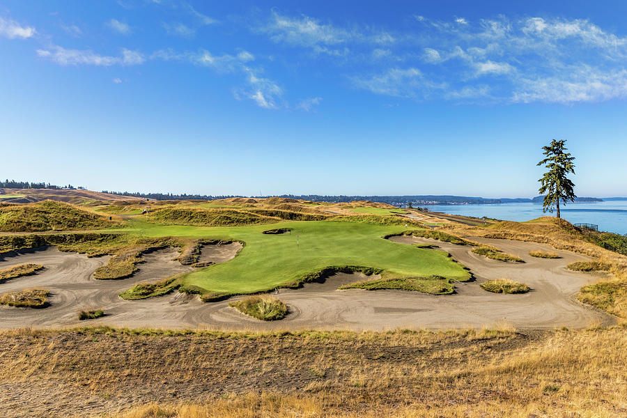 Chambers Bay Golf Course Photograph by Mike Centioli - Fine Art