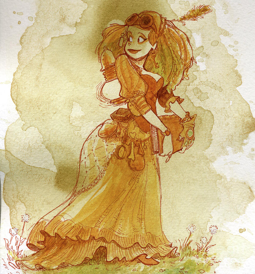 Fantasy Painting - Chamomile #1 by Brian Kesinger