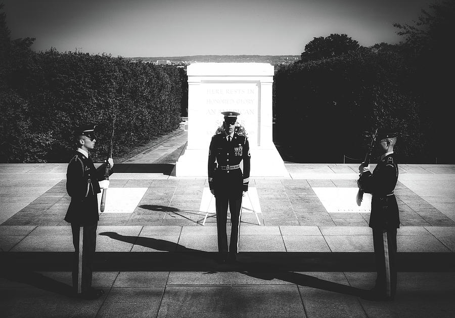Changing Of The Guard At The Tomb Of The Unknowns At Arlington #1 Photograph by Mountain Dreams