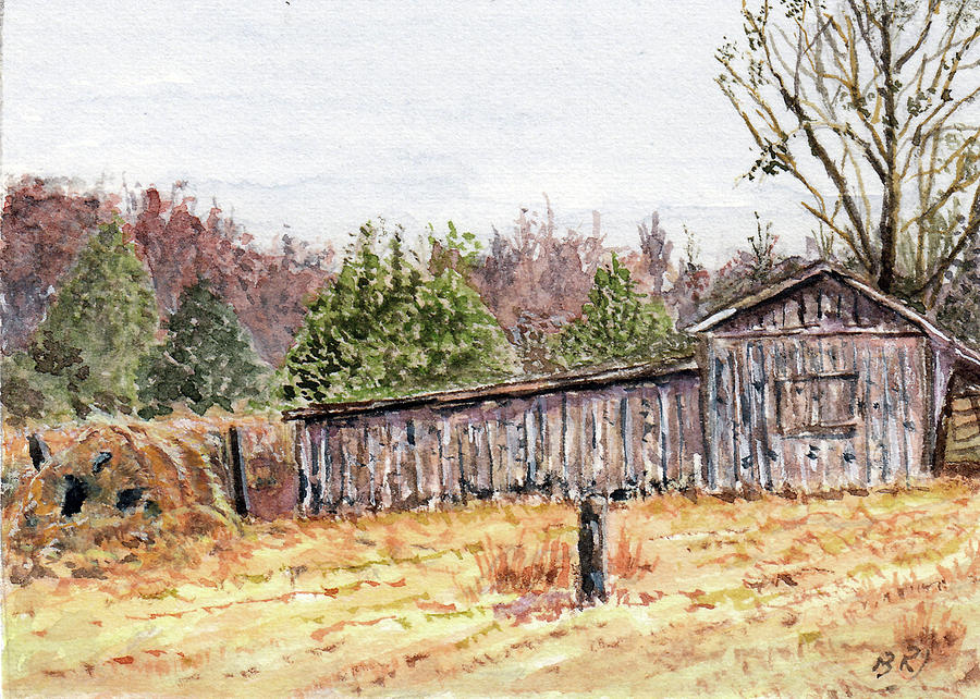 Chapel Hill Barn #1 Painting by Barry Jones