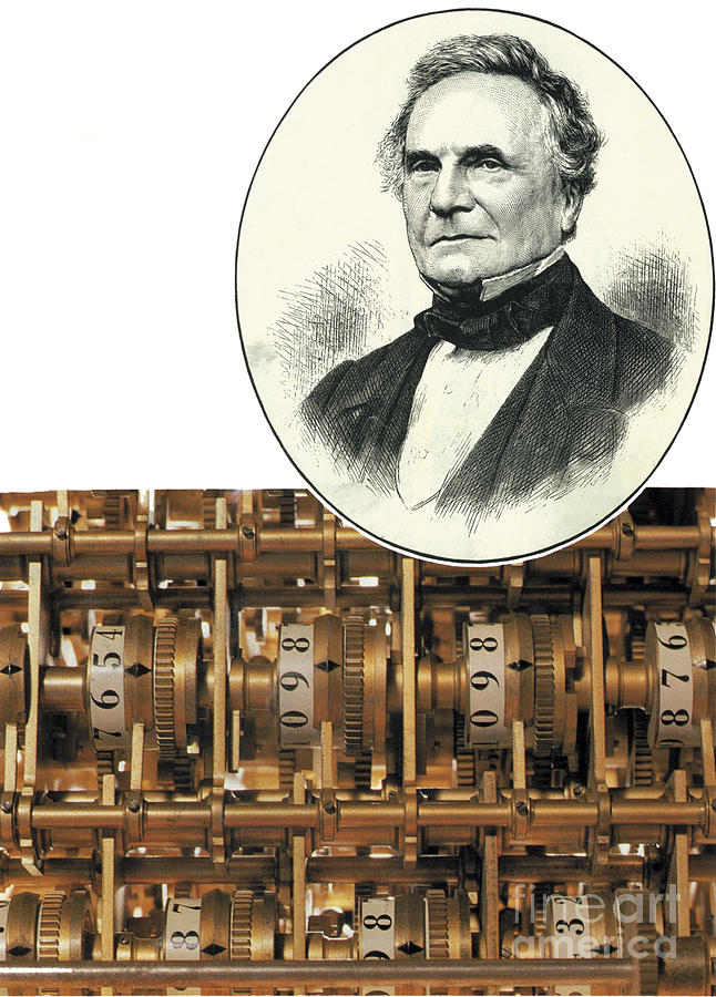 Charles Babbage, English Computer #1 Photograph by Science Source
