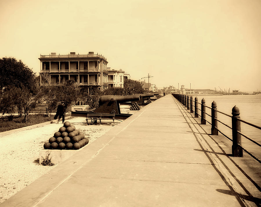 Charleston East Battery 1900s #1 Photograph by Mountain Dreams