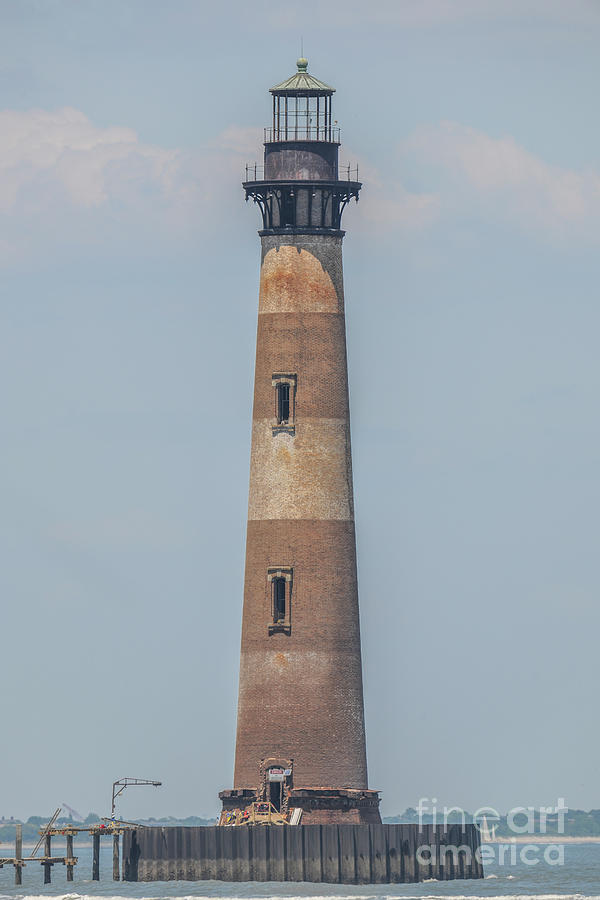 Charleston Light - Morris Island Lighthouse Photograph by Dale Powell
