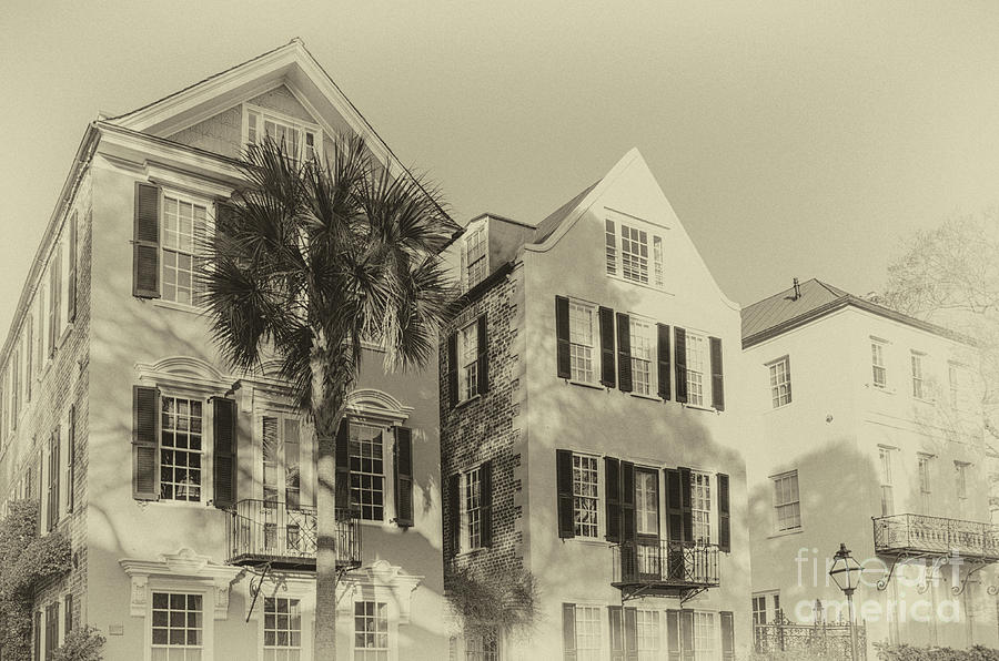 Charleston Style Houses Photograph by Dale Powell