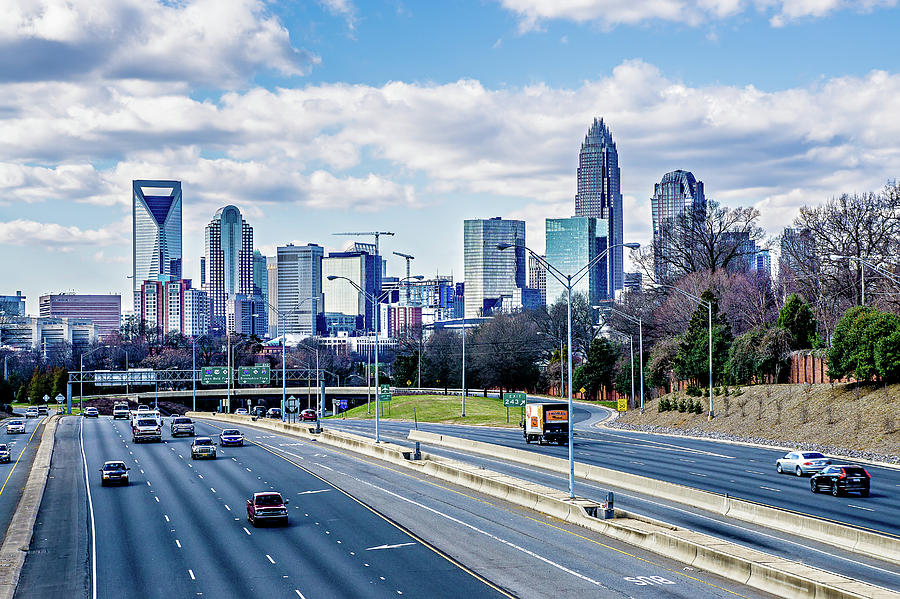 Charlotte North Carolina City Skyline And Street Scenes #1 Photograph by Alex Grichenko
