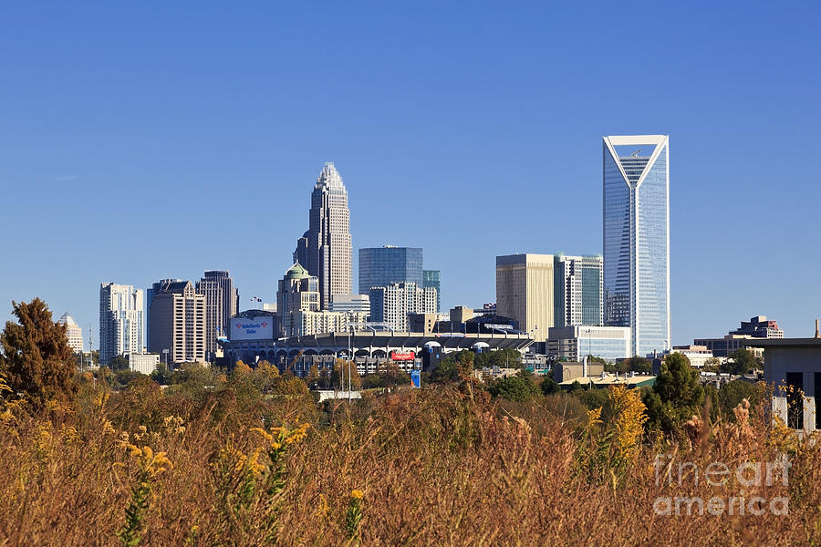 Charlotte Skyline from Wilkinson Blvd #1 Photograph by Jill Lang