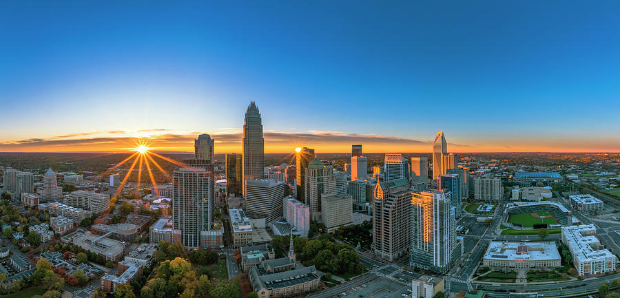 Charlotte Sunrise From The Vue Photograph By Chuck Edge Fine Art America 