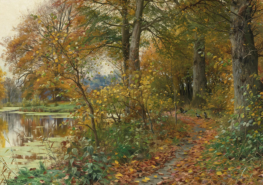 Charlottendun Forest #1 Painting by Peder Mork Monsted - Fine Art America