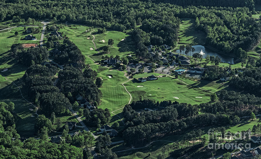 Cherokee Valley Golf Club Aerial #2 Photograph by David Oppenheimer