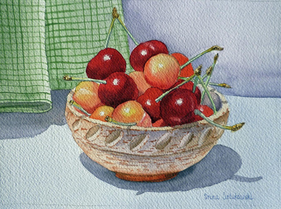 Delicious Cherries Painting by Irina Sztukowski