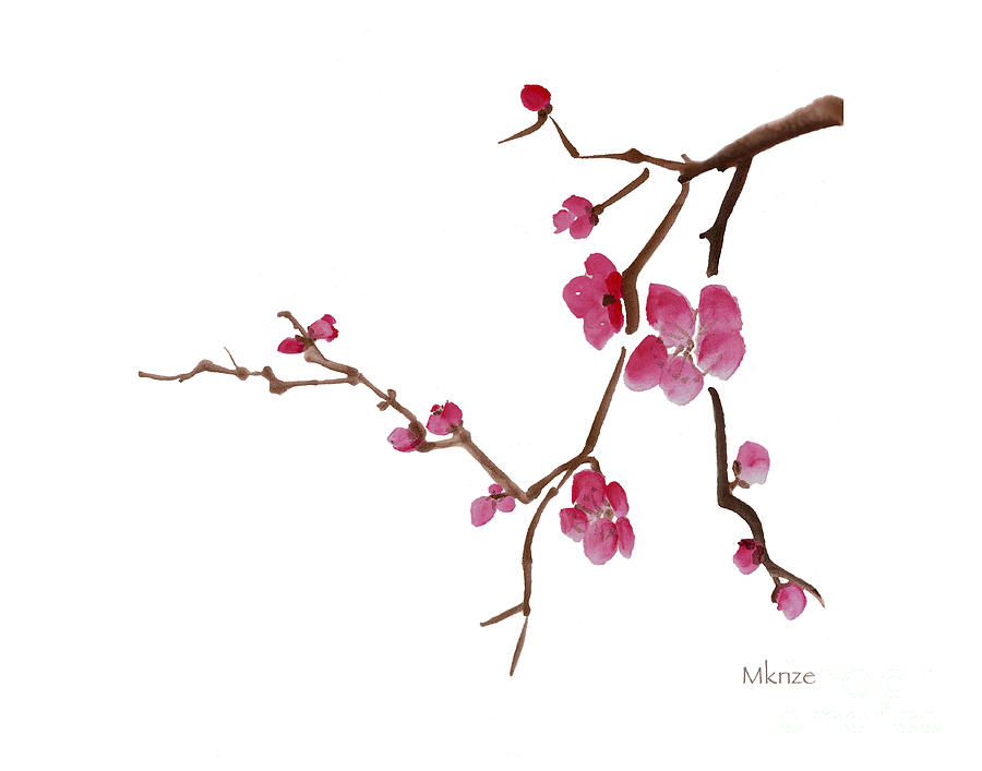 chinese paintings of cherry blossoms