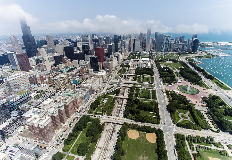 Chicago Aerial Photo Photograph by David Oppenheimer - Pixels