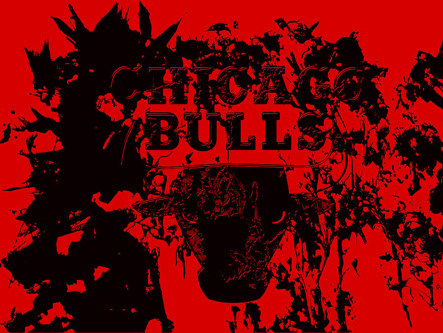 Chicago Bulls #1 Mixed Media by Brian Reaves