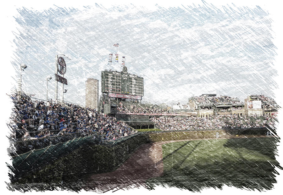 Chicago Cubs Scoreboard 02 Acrylic Print by Thomas Woolworth - Fine Art  America