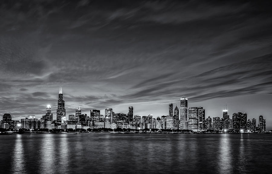 Chicago in Black and White #2 Photograph by Matt Hammerstein