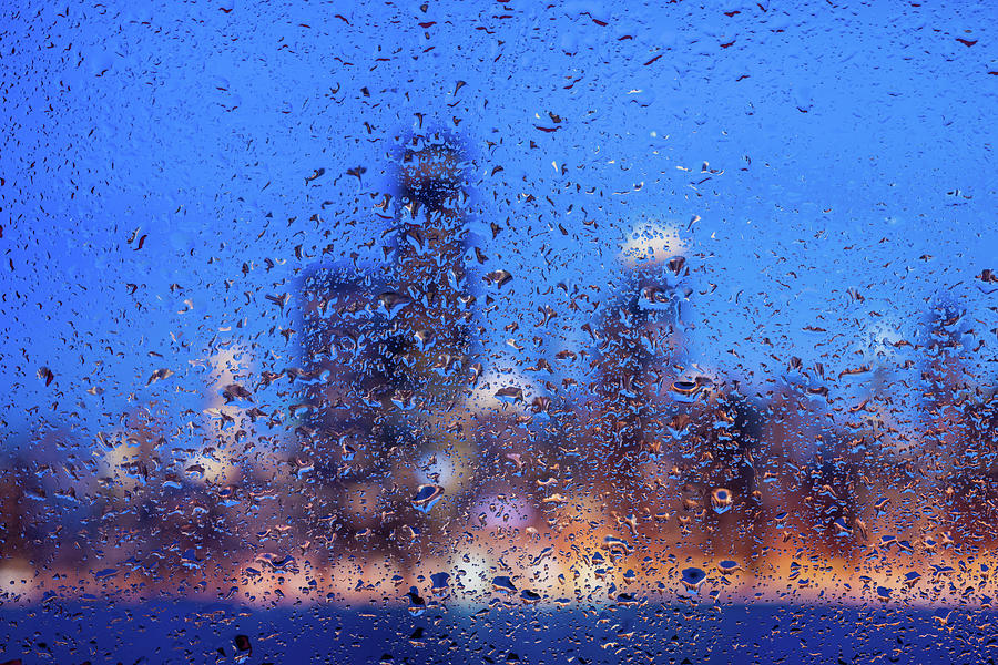Chicago Photograph - Rainy Chicago Lakefront Blues by Steve Gadomski