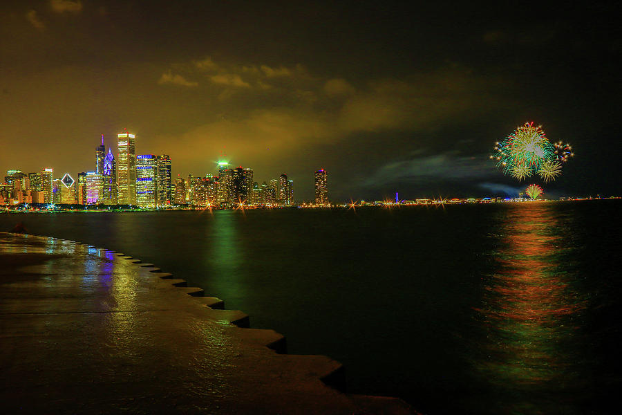 Chicago Lights #1 Photograph by Tony HUTSON