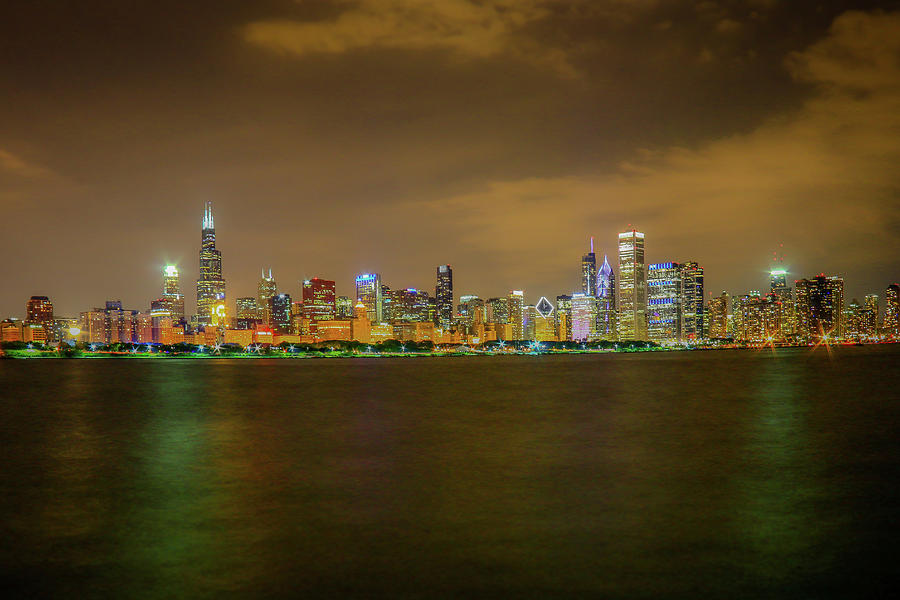 Chicago Nights #1 Photograph by Tony HUTSON