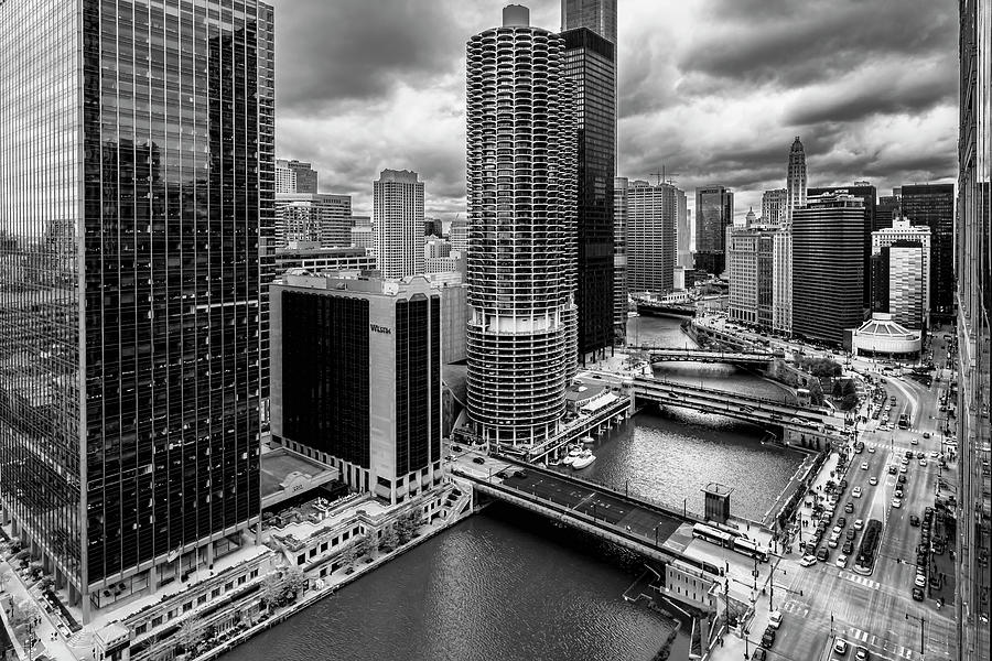 Chicago Photograph - Chicago River view  #1 by Sven Brogren