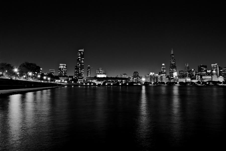 Chicago-Skyline 2 BW #1 Photograph by Richard Zentner