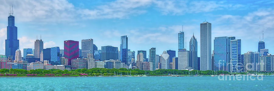 Chicago skyline #1 Photograph by Izet Kapetanovic