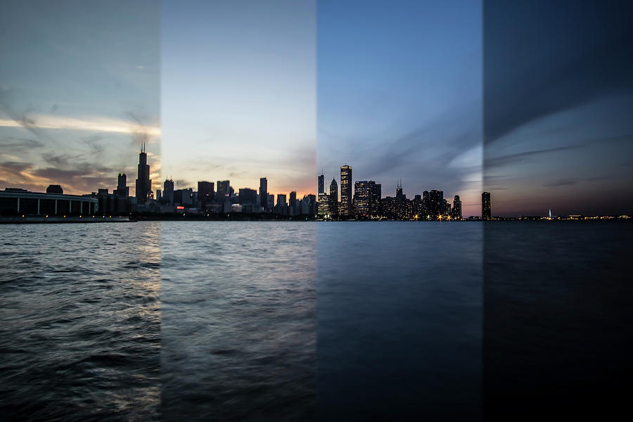 Chicago Skyline Time Slice  #1 Photograph by Sven Brogren