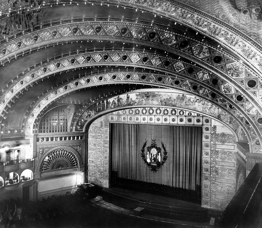 Chicago. The Chicago Auditorium #1 Photograph by Everett