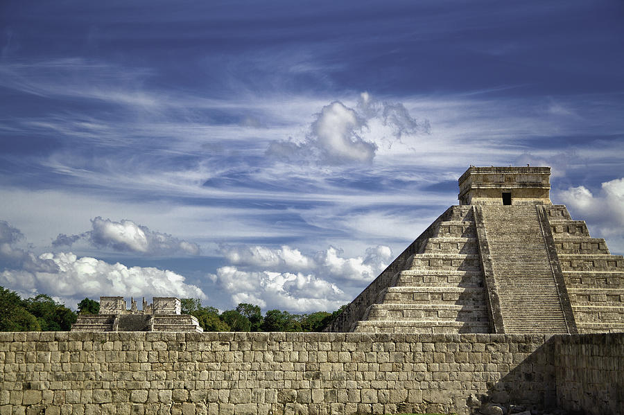 Architecture Photograph - Chichen Itza, El Castillo Pyramid #1 by Jason Moynihan